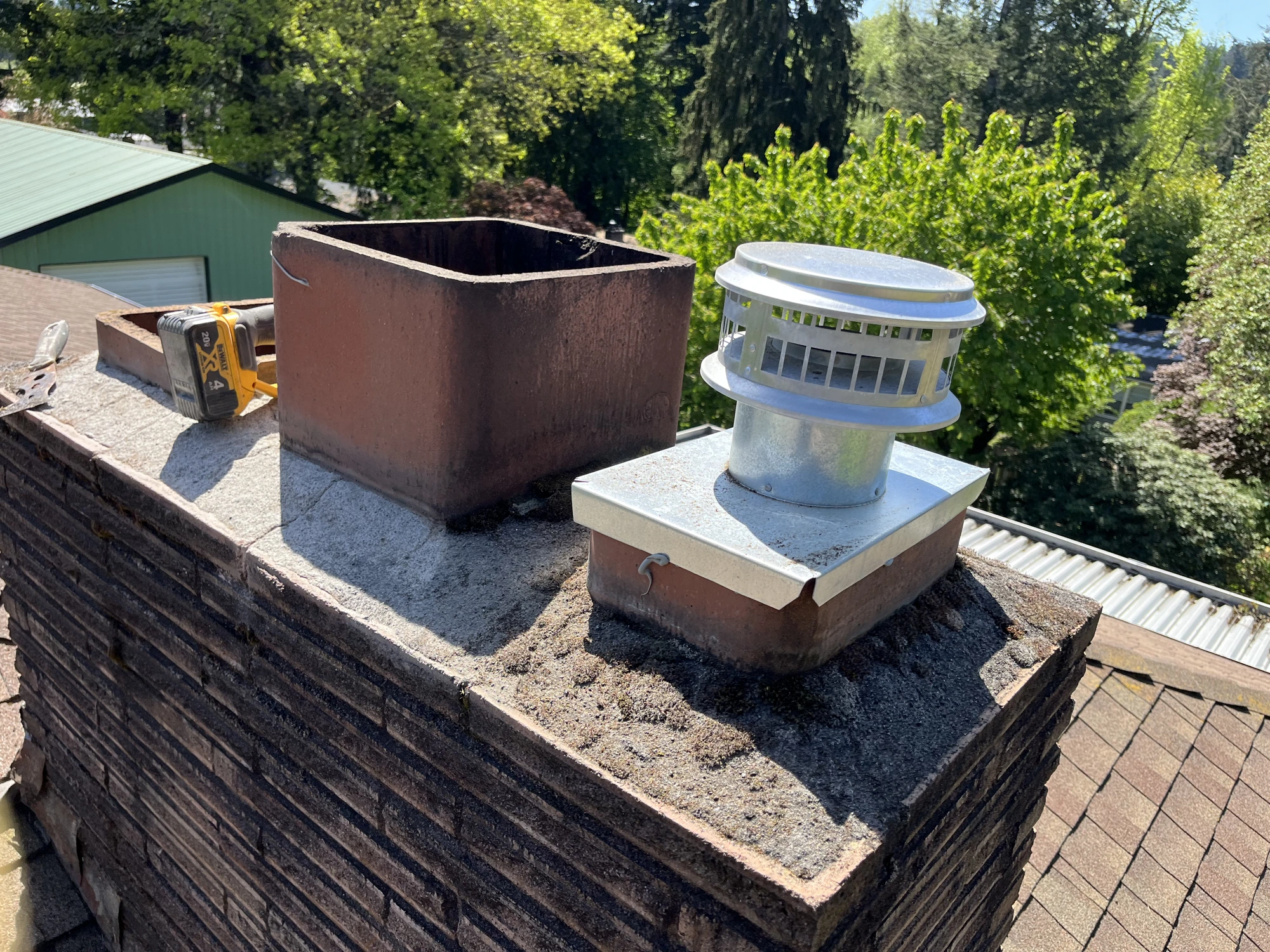 New Chimney Cap Install in